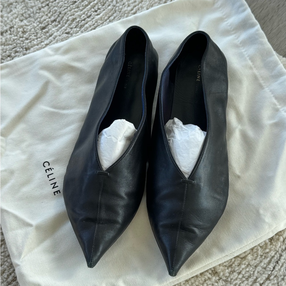 Celine Leather Flats
